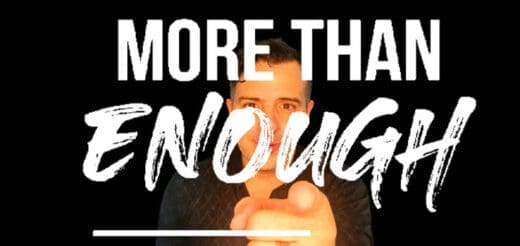 Man pointing forward with text "MORE THAN ENOUGH