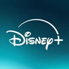 Disney+ logo on a teal background
