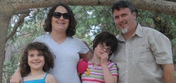 Rick Hodges with family outside