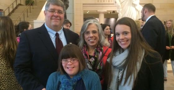 Stephen E. Beck, Jr. with his family.