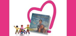 Book with title "From The Heart" next to figures and a heart symbol.