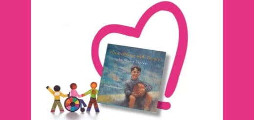 Book with title "From The Heart" next to figures and a heart symbol.