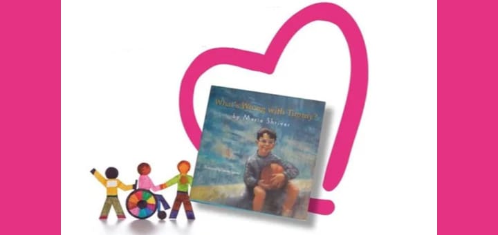 Book with title "From The Heart" next to figures and a heart symbol.