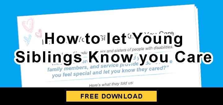 How to let Young Siblings Know you Care