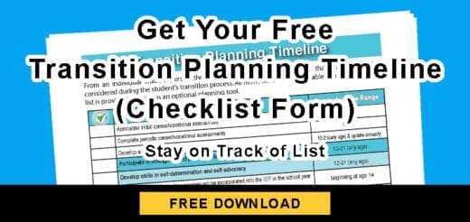 Transition Planning Timeline (Checklist Form)