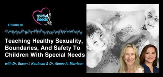 Podcast episode on teaching children with special needs about sexuality, boundaries, and safety.