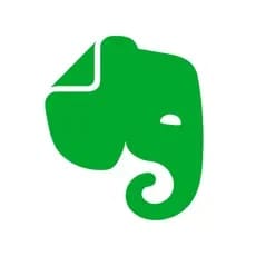 Evernote logo with green elephant and folded corner
