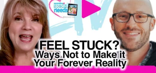 Two people, a woman and a man, are featured in a graphic with the text "FEEL STUCK? Ways Not to Make it Your Forever Reality".